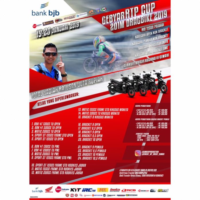 Gebyar RTP Cup Drag Bike 2019 Diundur