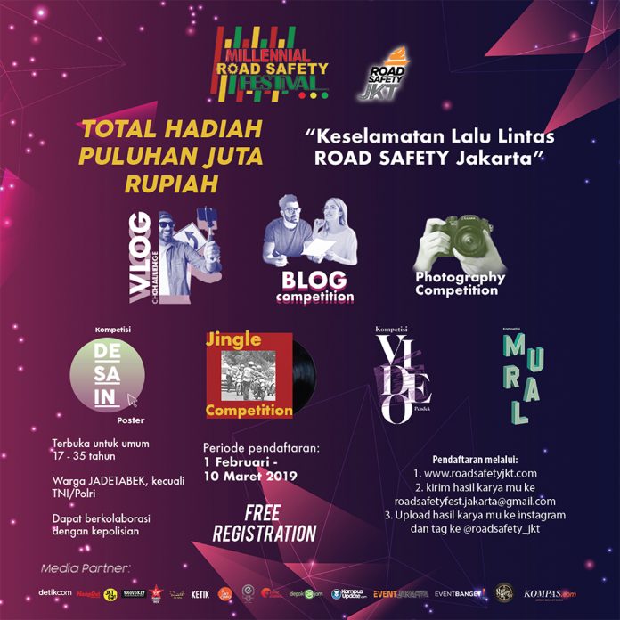 Lomba Kreativitas Milenium di Millenial Road Safety Festival 2019