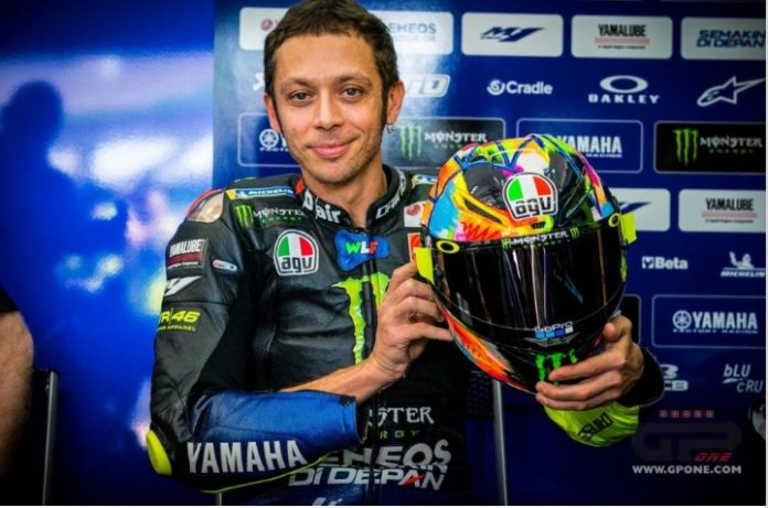 Helm Baru Rossi Bercorak Fluorescent di Tes MotoGP 2019 Sepang
