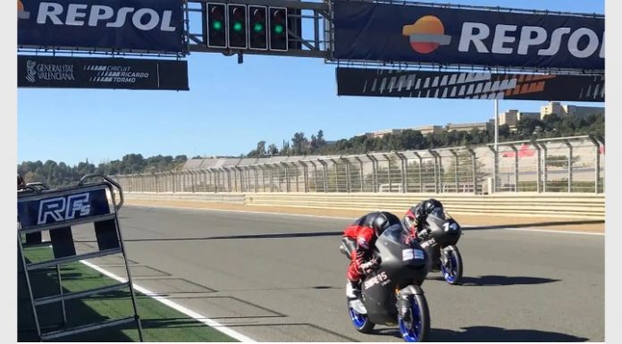 Tim Moto2 dan Moto3 di Valencia