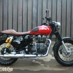 Royal Enfield Classic 350 Custom Cafe Racer Menjadi Street Tracker