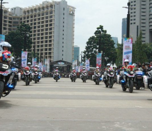 Gelaran Touring Lintas Milenial 2019 Polda Metro Jaya Dibanjiri 3 Ribu Pemotor Touring Lintas Milenial 2019 Polda Metro Jaya