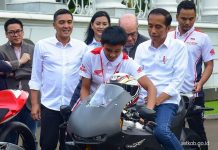 Naik Motor RC213V-S, Ini Kata Presiden Jokowi Soal MotoGP Mandalika 2021 Presiden Jokowi