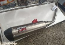 Knalpot Baru Daytona GP Taper Big Silincer untuk Yamaha Aerox Daytona GP Taper Big Silincer