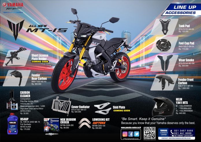 aksesori resmi Yamaha MT-15