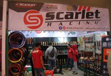 Aksesori Scarlet Racing Juga Hadir di Telkomsel IIMS 2019 Scarlet racing