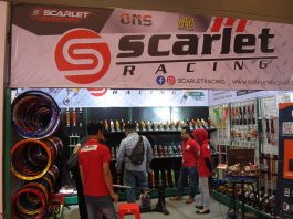 Aksesori Scarlet Racing Juga Hadir di Telkomsel IIMS 2019 Scarlet racing