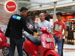 Bisa Test Vespa Primavera S dan Sprint S di Pameran Mall to Mall Piaggio Indonesia di PIM2 Mall 2019 Piaggio Indonesia