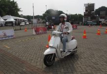 Test Ride Lambretta V200 Special di Telkomsel IIMS 2019 Kehadiran lambretta V200