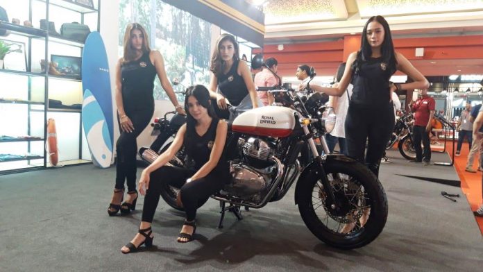 Royal_Enfield_Twin_650_Telkomsel_IIMS_2019 (8) Harga Royal Enfield Twin 650 Interceptor INT dan Continental GT