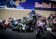 Moto2 2019 Jerez, Mengerikan Dimas Ekky Terjepit Motor Gardner Moto2 2019 Jerez