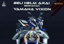 Promo Prime Gears di JFK 2019: Beli Helm Arai Berhadiah Motor V-Ixion Promo Prime Gears di JFK 2019