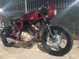 Melawan Kodrat, Suzuki Satria FU150 Jadi Cafe Racer Memodifikasi Suzuki Satria FU150 jadi Cafe Racer