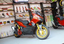 Ini Scarlet Racing Fork USD untuk ADV150 Biar Lebih Gaya dan Shockabsorber Belakang Adjustable Fork USD untuk ADV150