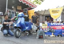 Vespa Excel ini Jadi Ganteng di ISF 2019 dengan 12 Kaleng Diton Premium Excel direpaint dengan Diton