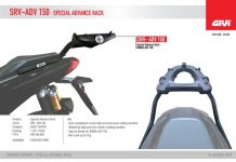 Ini Rack System Givi ADV150 dengan Side Bag Holdernya Rack System Givi ADV150