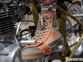 Sepatu Exodos57 x Revolt Industry, Gaya Vintage Army untuk Motoris Sepatu Exodos57 x Revolt Industry