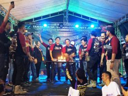 Sewindu Yamaha Music Vixion Community Bertemakan Sate Satu Sewindu YMVC Jakarta