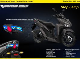 Stop Lamp dari JPA Bikin Tampilan Honda Vario 150 cc Lebih Gaya Stop Lamp