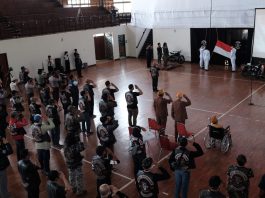 Ajak Legiun Veteran, BB1%MC WJ Gelar Upacara Bendera Virtual BB1%MC WJ