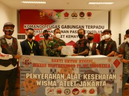 BB1%MC Donasikan Alat Kesehatan ke RS Wisma Atlet Kemayoran BB1%MC Donasikan Alat Kesehatan