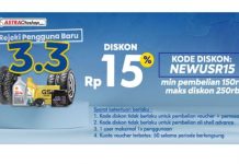 Harbolnas 3.3 2023 Astra Otoshop dengan Diskon 15% untuk Pengguna Baru Harbolnas 3.3 2023 Astra Otoshop