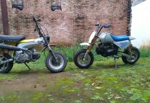 Duo Honda Mini Scrambler Ala Gator, Mini Maksi Retro Duo Honda Mini Scrambler