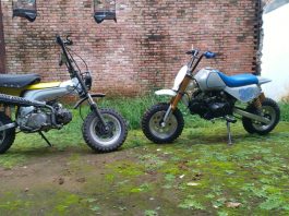 Duo Honda Mini Scrambler Ala Gator, Mini Maksi Retro Duo Honda Mini Scrambler