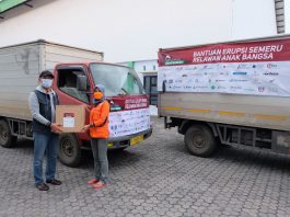 RAB dan Wahana Tanggap Semeru, Ribuan Paket Didistribusikan Kepada Pengungsi RAB dan Wahana Tanggap Semeru