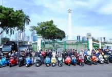 Vespa Plesiran Keliling Nusantara Kobarkan Semangat Pancasila Vespa Pelesiran Keliling Nusantara