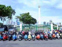 Vespa Plesiran Keliling Nusantara Kobarkan Semangat Pancasila Vespa Pelesiran Keliling Nusantara