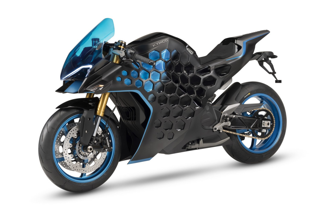 Kymco asal Taiwan hadirkan 2 model sepeda motor listrik, RevoNEX dan SuperNEX. RevoNEX bermodel naked sementara SuperNEX sportbike.