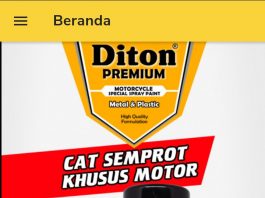 Aplikasi Diton Premium Sudah Ada di PlayStore, Biar Lebih Pintar Pakai Cat Semprot Aplikasi Diton Premium