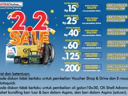 Promo 2.2 Sale, Diskon Sampai Rp 200 Ribu di AstraOtoshop Selama Februari Promo 2.2 Sale