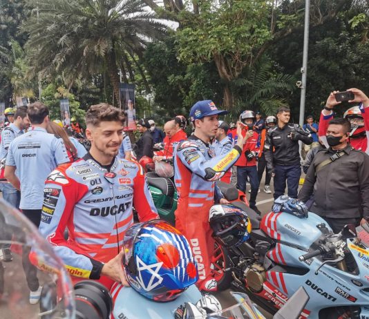 Meet & Ride Federal Oil: Naik Ducati, Alex Marquez dan Diggia Sambangi Adi Motor di Palmerah