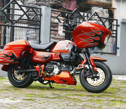 Lucu Nih! Modifikasi Honda Monkey Berjubah Bagger Gaya RG Mini Modifikasi Honda Monkey