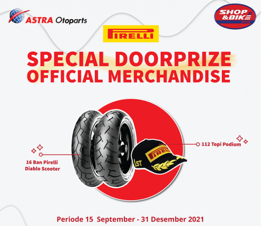 Beli Ban Pirelli di Shop & Bike Berhadiah Ban dan Topi Podium Pirelli Beli Ban Pirelli di Shop & Bike