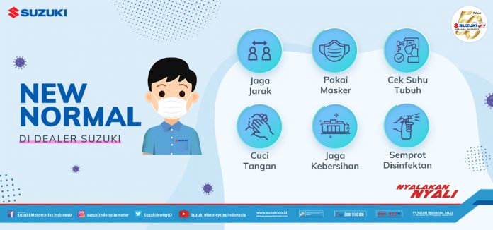 Suzuki Menerapkan Protokol Kesehatan