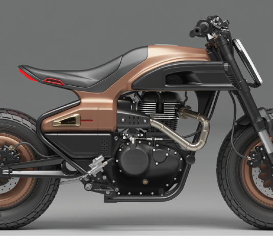 Dua Builder Ini Tampilkan Sketsa Motor Custom RE Meteor 350 Sketsa Motor Custom RE Meteor