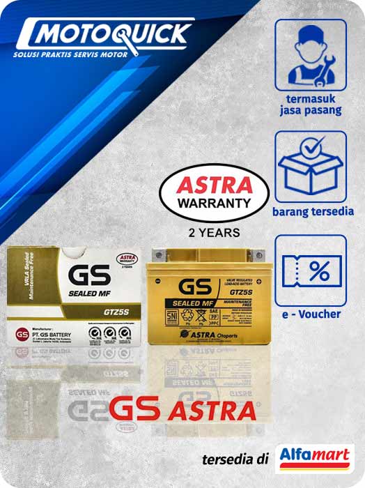 Potongan Harga Aki GS Astra Hingga Rp 58 Ribu dan Gratis Pemasangan