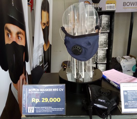 Masker Bowin Pakai Karbon Aktif Buat Lawan Polusi Bisa untuk Hijaber Masker Bowin