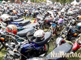 Momen Langka Sirkuit Karting Sentul Jadi Lautan Yamaha RX King Lautan Yamaha RX King