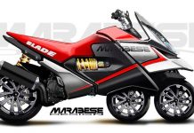 Sepeda Motor Roda Tiga Ini Seperti Roller Blade Begini Tampilannya.. Motor roda tiga rancangan Italia