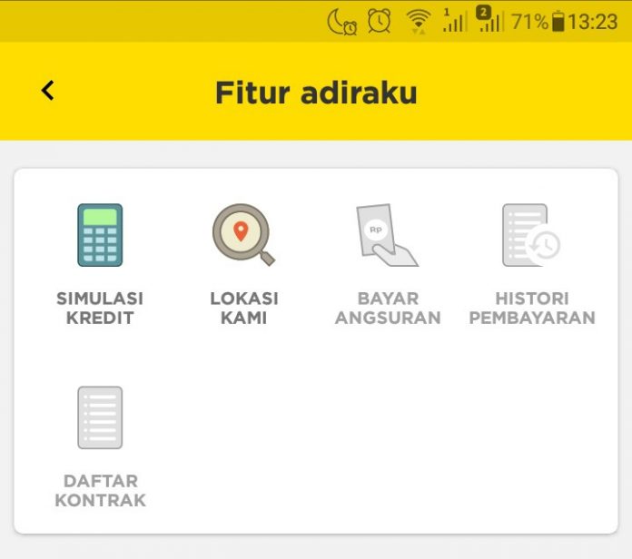 Fitur Aplikasi Adiraku