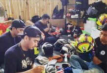 Pakai Helm Sendiri dan Rawat Helm Biar Terhindar dari Virus Corona ala Belajar Helm komunitas belajar helm