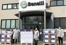 Benelli Menyumbangkan APD ke Palang Merah Italia untuk Tangani Covid-19 benelli menyumbangkan