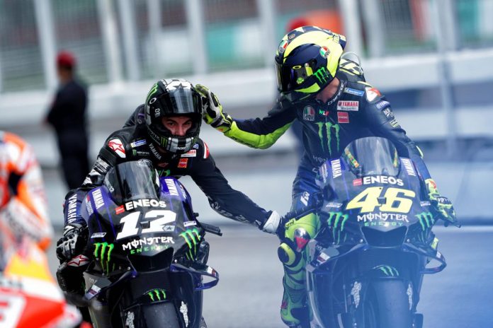 rossi dan vinales kecewa