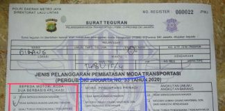 Surat Teguran PSBB