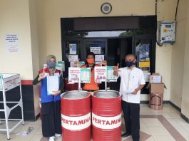 Pertamina Donasikan 11 Wastafel Untuk Cuci Tangan dari Daur Ulang Drum Bekas Non-B3 wastafel pertamina