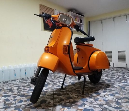 Modifikasi Vespa PX Berpenggerak Listrik, Siap Adu Lari di Trek Lurus Vespa PX Berpenggerak Listrik